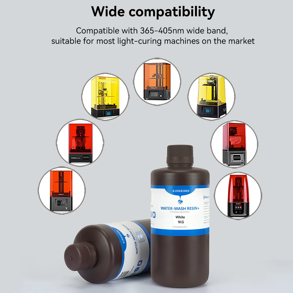 KEEPANG 5/10 كجم 40nm UV القياسية الراتنج للطابعات ثلاثية الأبعاد الراتنج عالية الدقة المياه قابل للغسل LCD الطباعة مادة الراتنج للصور #3