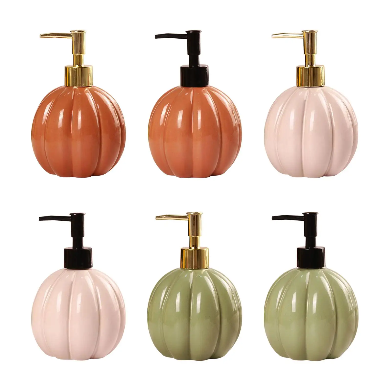 Harvest Pumpkin Hand Soap Dispenser Set for Home And Kitchen