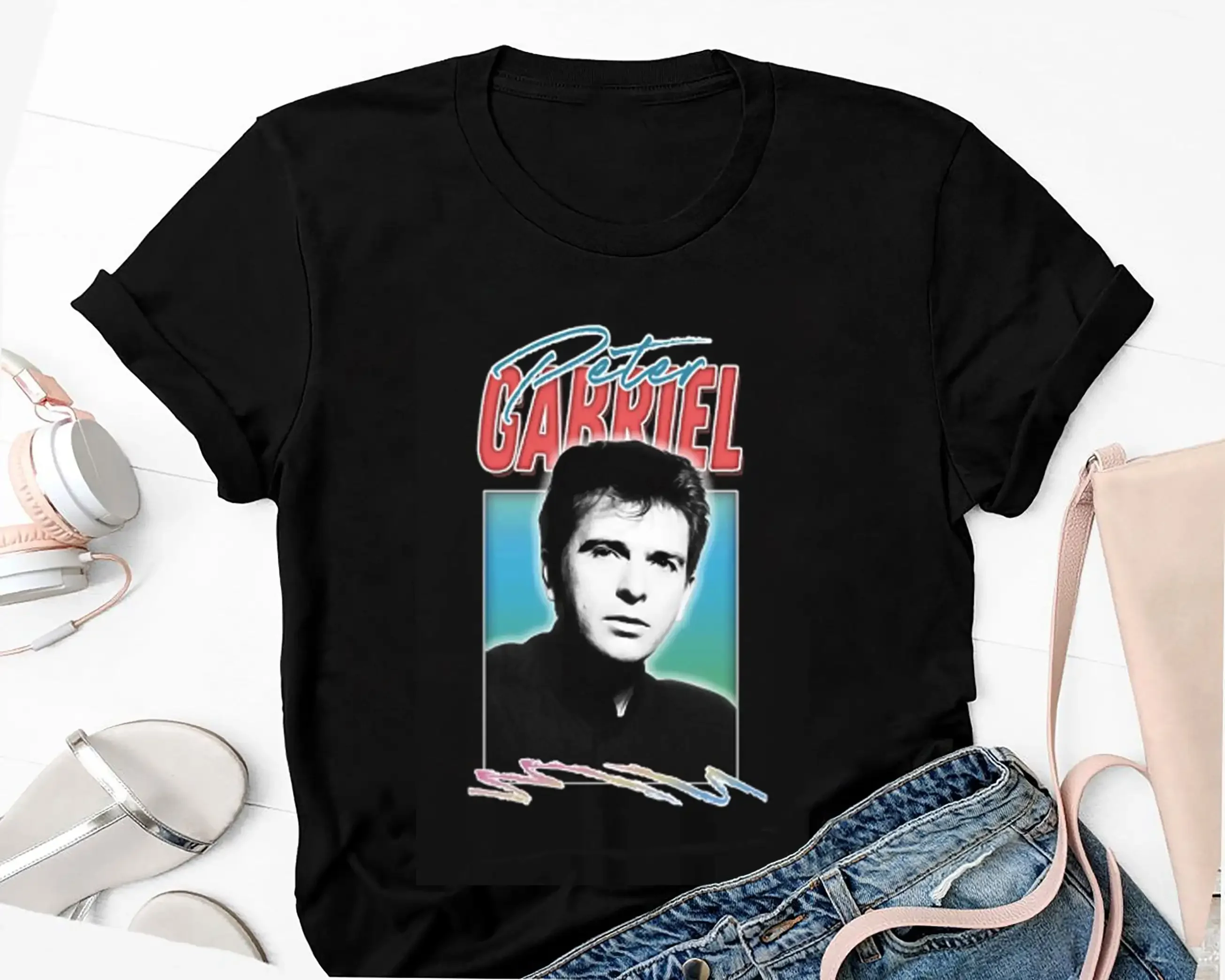 Young Peter Gabriel 90s T Shirt Fan Vintage Tour 2023