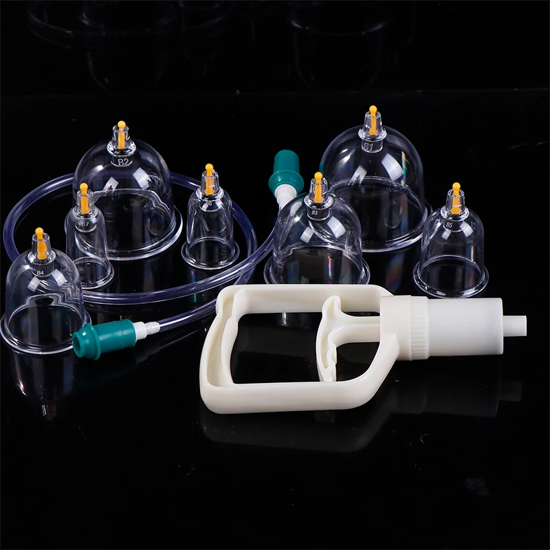 Vacuum Cupping Glasses Vacuum Massage Body Cupping Kit anticellulite Chinese Cupping Body Cup Massager dimagrante per il viso del corpo