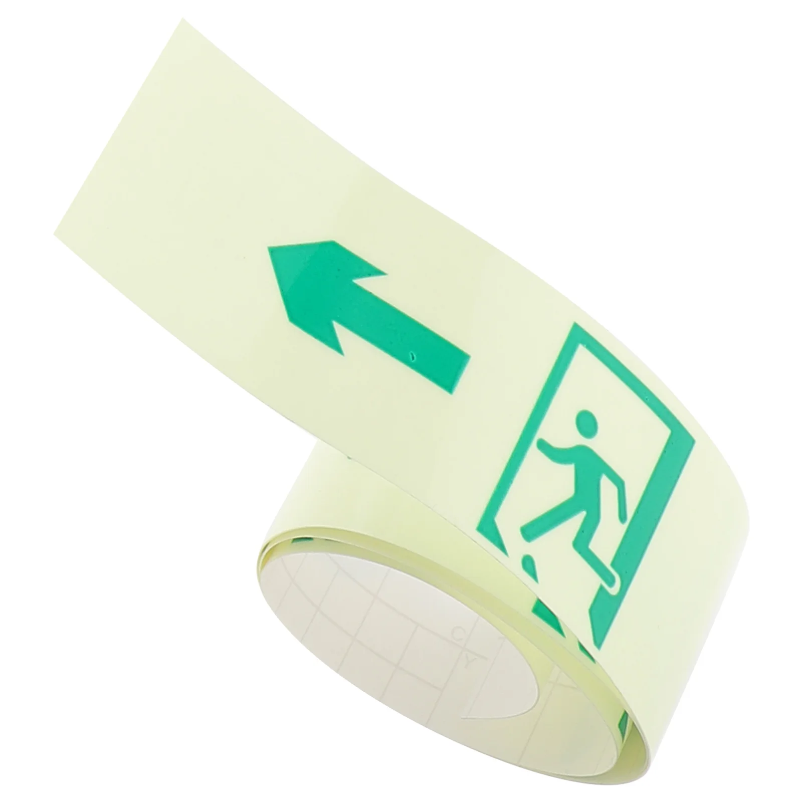 1 لفة تتوهج في الشريط الداكن ملصق مسار أمان ذاتي الإضاءة للممر ملصق تحذير مضيء للسلامة المرورية