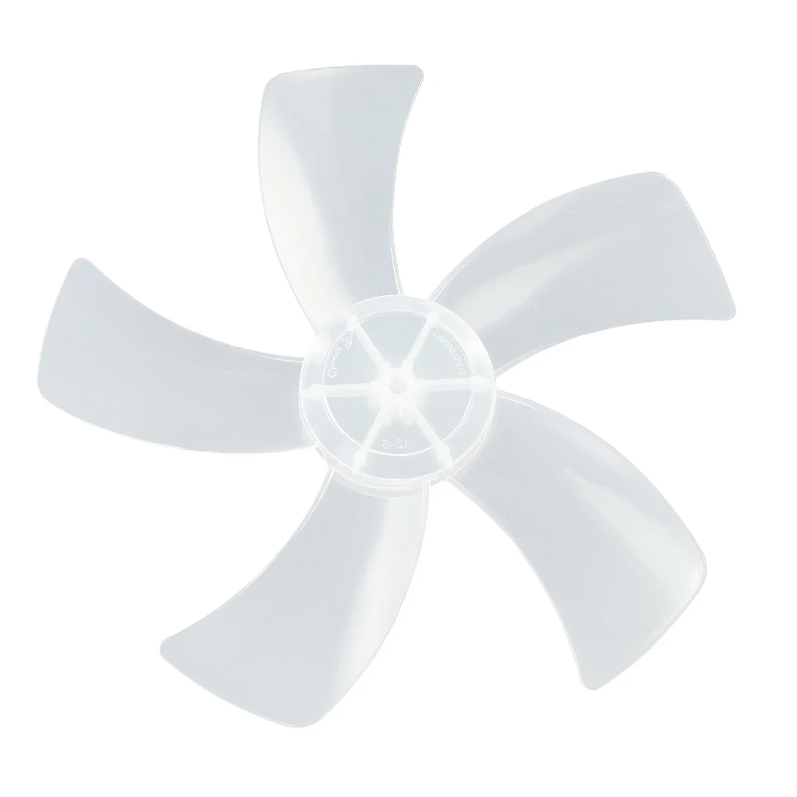 Household Fan Blade Replacement Part 12 Inch With Nut Cover Plastic Five Leaves Fan Blade For Stand Fan Accessories