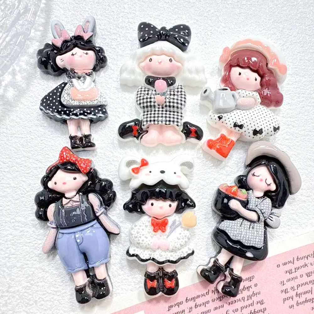 

3 шт., мини-чи, красота, смола, плоская задняя часть, ювелирные материалы «сделай сам», мусорный чехол ручной работы, подвески, шпилька, аксессуары