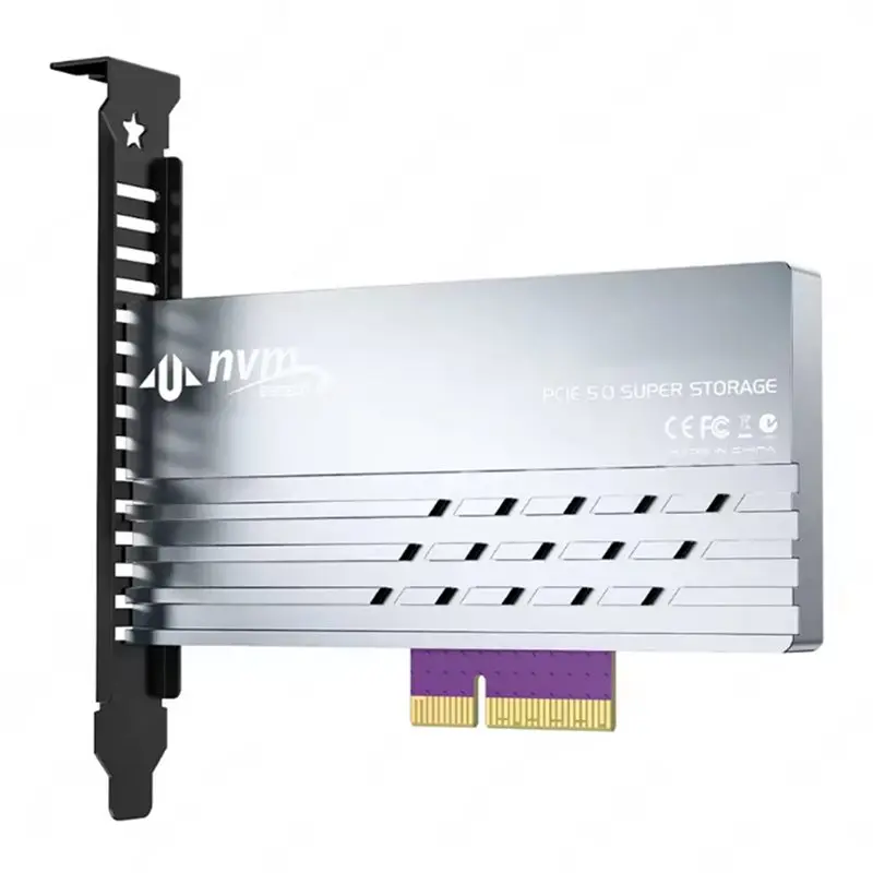 

Новинка! Карта адаптера Pcie 5.0 к M.2 Nvme, высокоскоростной конвертер Pcie X4/X8/X16 к M2 SSD, охлаждающий радиатор для Gen5 SSD 128 Гбит/с