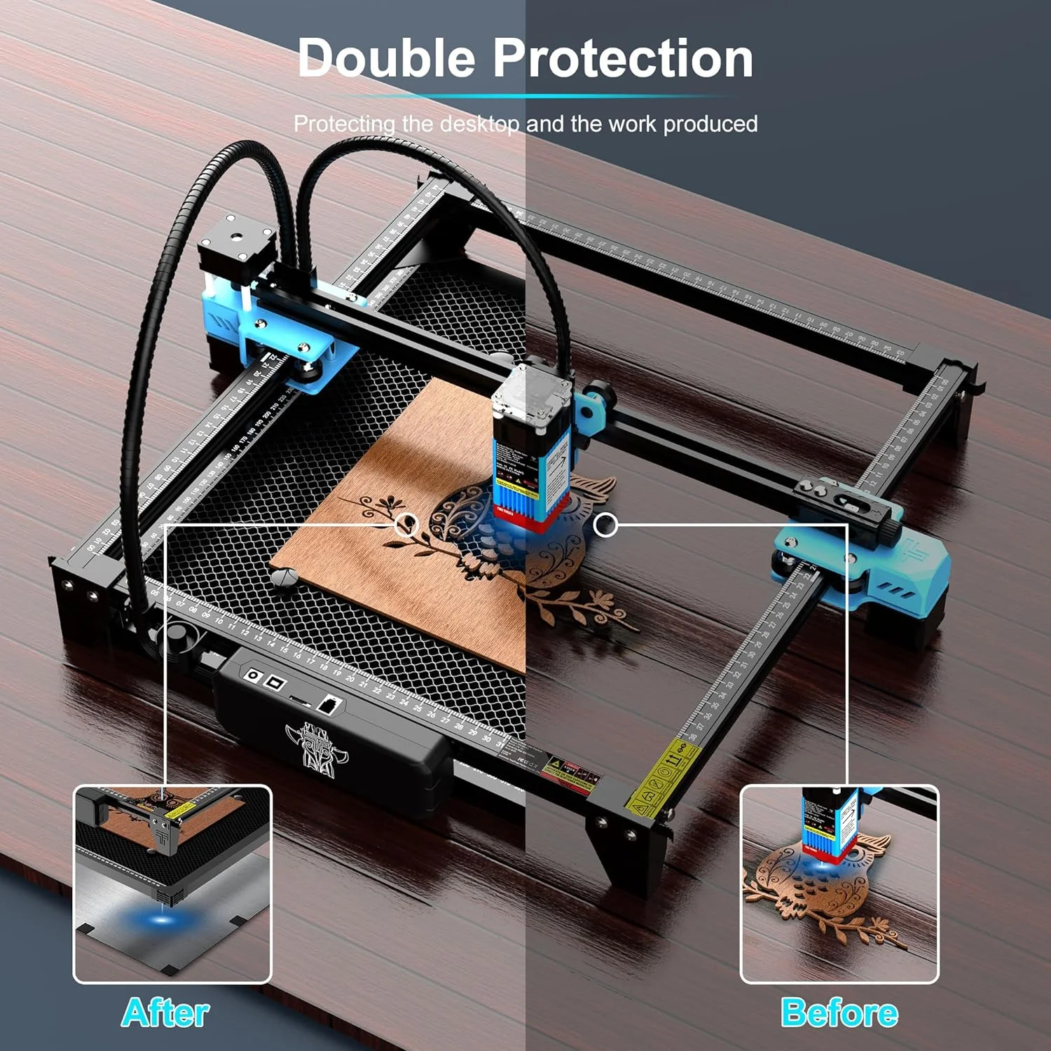 TWOTREES Laser Honeycomb Working Table Size 300*300mm 400x400mm For Laser engraving machine TS2 Co2 DIY Laser Equipment Part