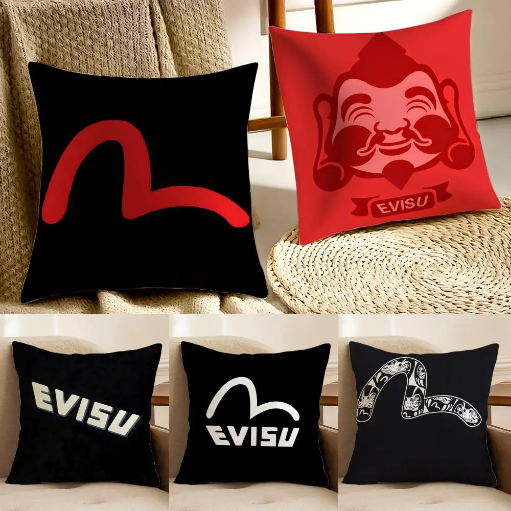 brand streetwear E-Evisu-MT Cushion Cover Pillowcase Anti-du