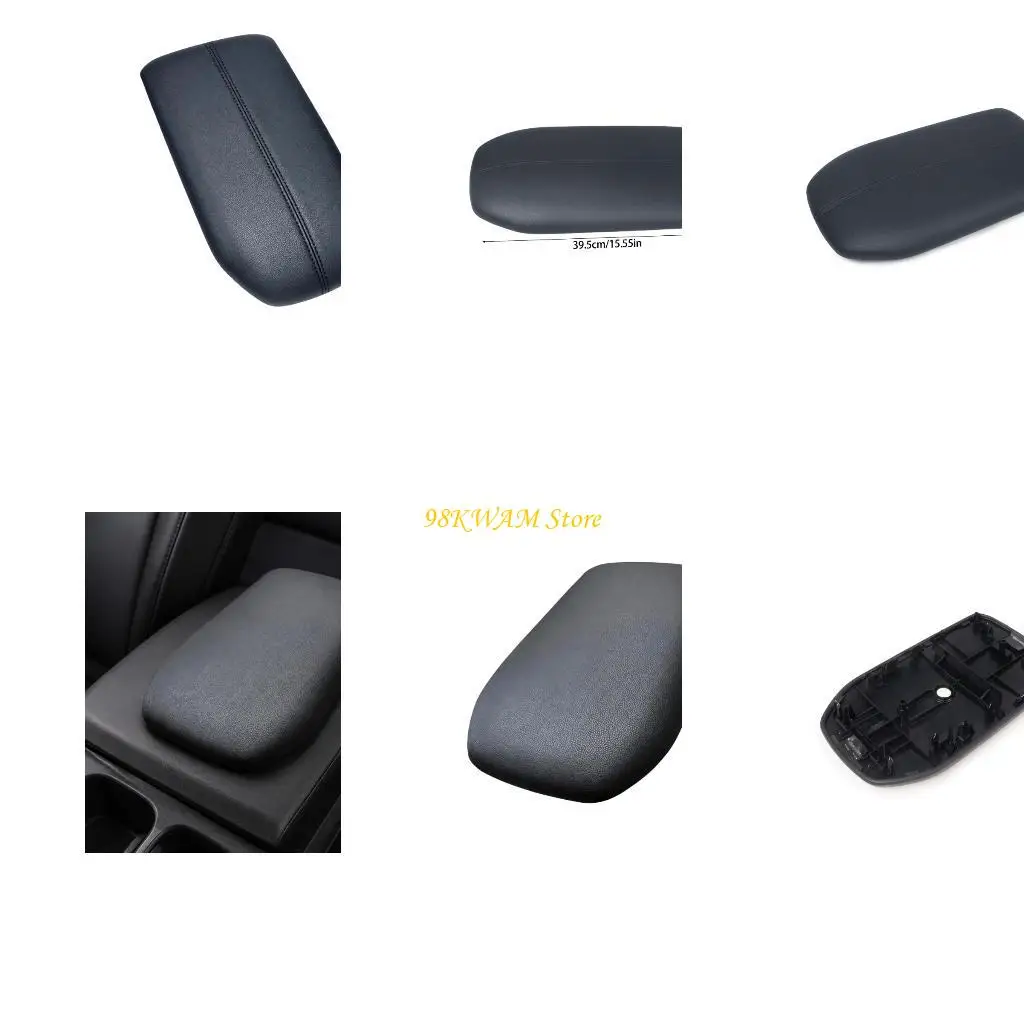 Center Console Armrest Lid Cover with Black Textured Finish OE‑Reference 58204‑02010, Padded Seam Top, Direct Replace Trim