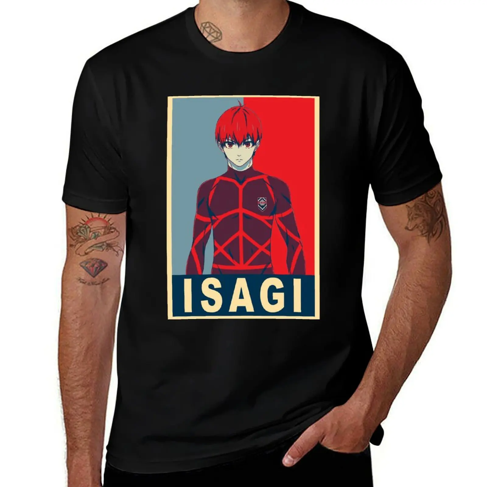 

Isagi Yoichi - Poster T-Shirt essential t shirt summer clothes custom t shirt kawaii clothes mens vintage t shirts
