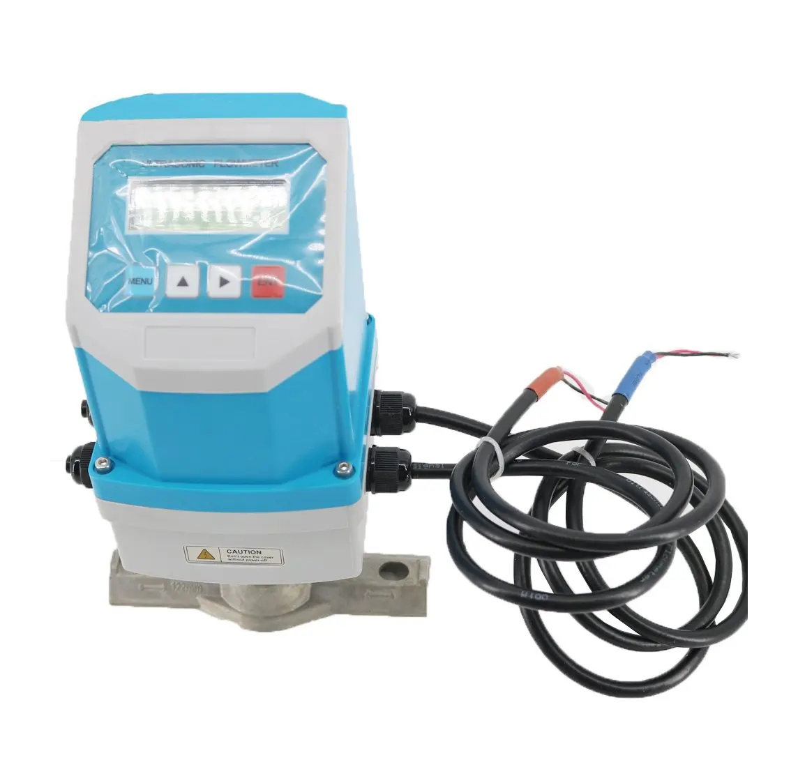 Fixed Ultrasonic Flow Meter Tester Waterproof Flowmeter With Clamp-on High Temp TL-1-HT Transducer -30~160C Range DN300-6000mm