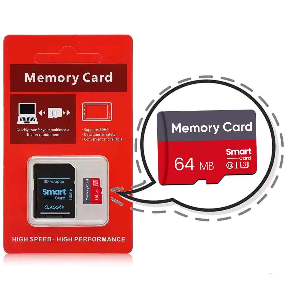 Speicherkarte mit geringer Kapazität: 64 MB, 128 MB, 256 MB, 512 MB, 1 GB, Micro-Karte, 2 GB, 4 GB, SD-Karte, Micro-Karte. – Detail 2