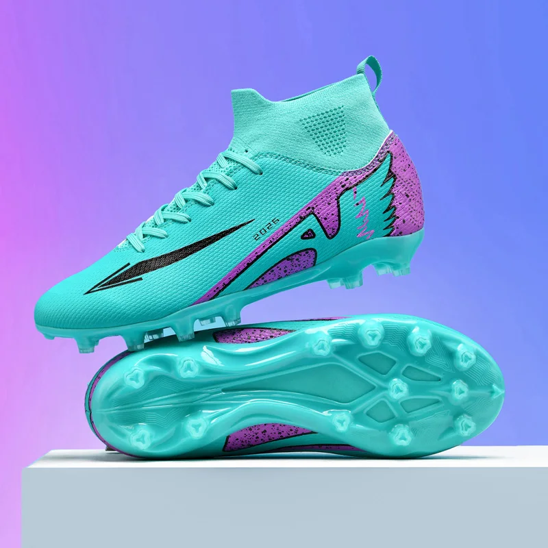 

Men Football Boots Society Comfortable Women Breathable Training Sports Soccer Shoes Field Ultralight Resistant Football Shoes