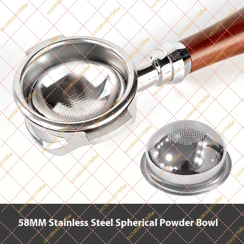 58mm Stainless Steel Espresso Filter Basket, Replacement Coffee Portafilter & Barista Accessories