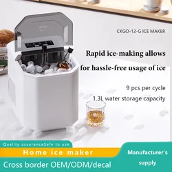 nugget ice makers Commercial Small Dormitory 가정용제빙기Home Automatic Mini Student Ice Cube Making Machine Wholesale쿠쿠 제빙기