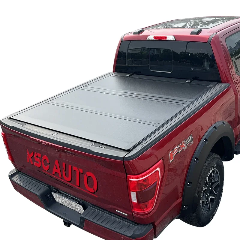 KSCAUTO High Quality Hard Tri-Fold Low Profile Truck Bed Pickup Tonneau Cover For Ford F150 F-150 2009-2023