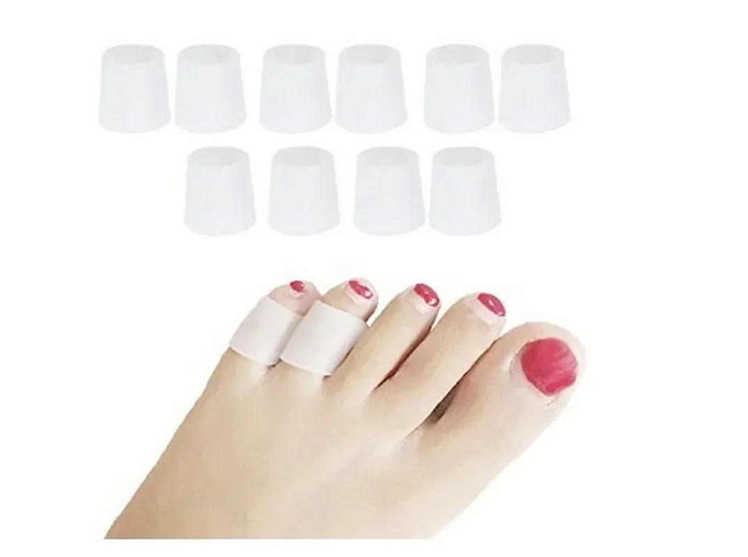 10 teile/los Silikon gel kleine zehen rohr hühneraugen blasen Corrector pinkie schutz gel bunion zehen finger schutz gel hülse