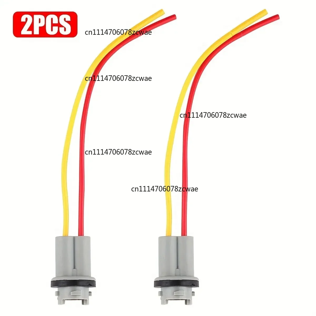 2PCS T10 PGS 194 168 Pigtail Wire Female Socket Connector Auto Front Rear Turn Signal Light Plug Wiring Harness