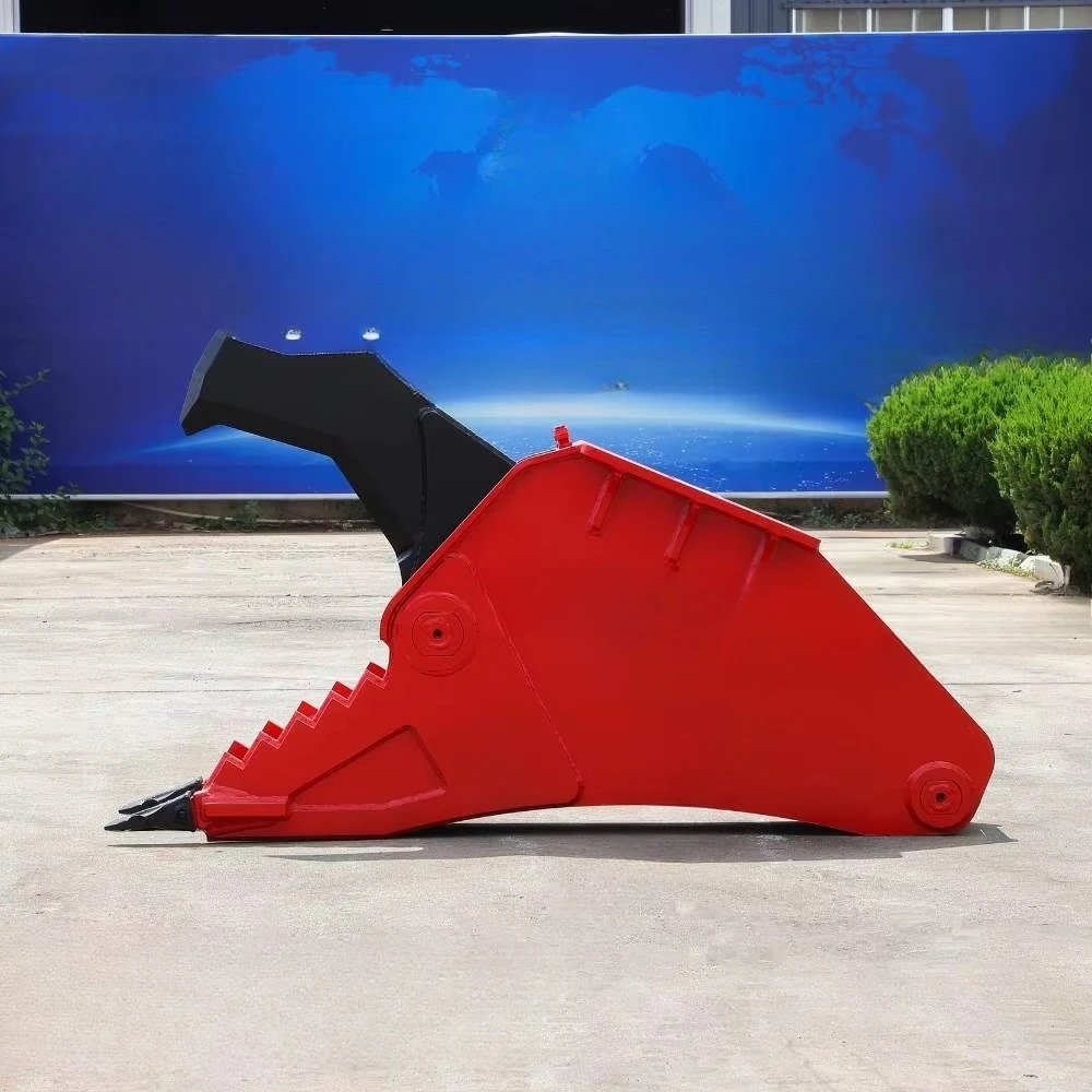 Excavator Tree Shear Wood Splitter Shear Root Digging Puller for Landscaping, Gardening, and Stump Removal