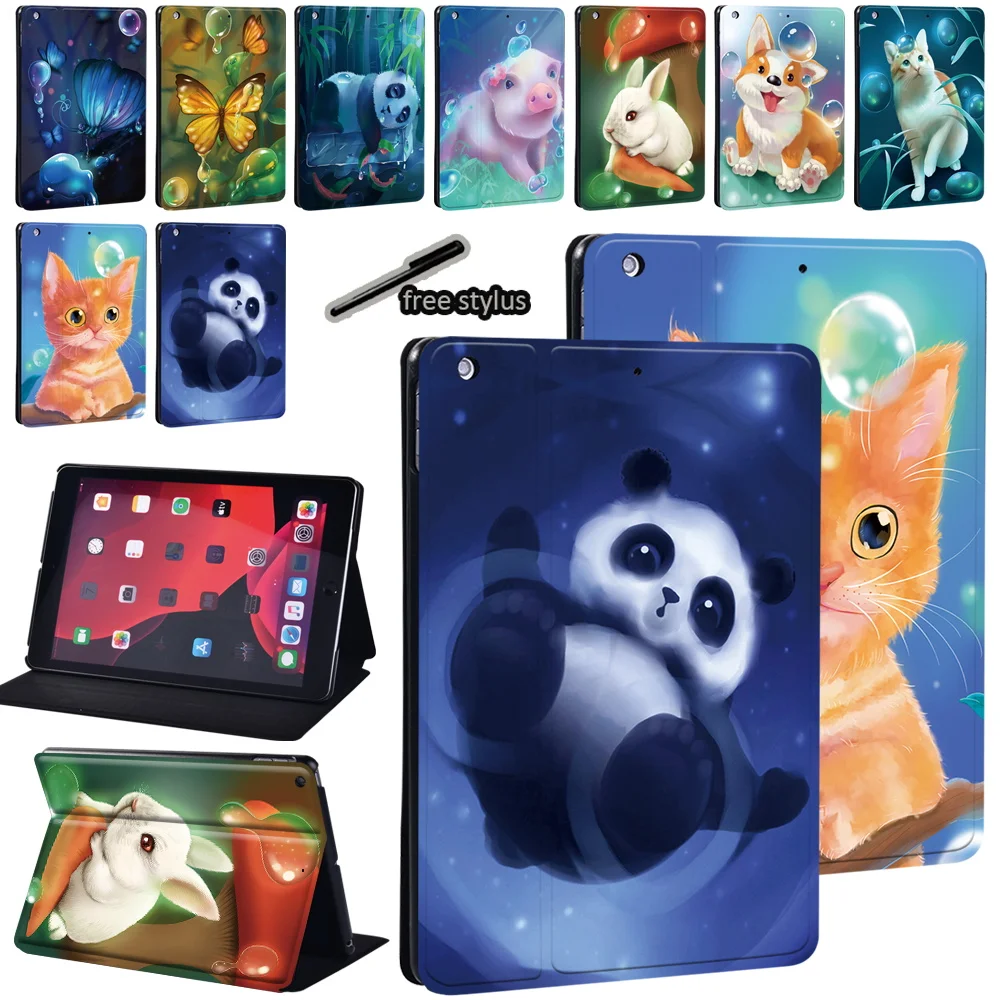 Tablet Stand Cover for Apple IPad Air 1 2 3 4 5/IPad 2/3/4/IPad 5th/6th/7th/8th/9th/Mini 1/2/3/4/5 Animal Print Protective Case