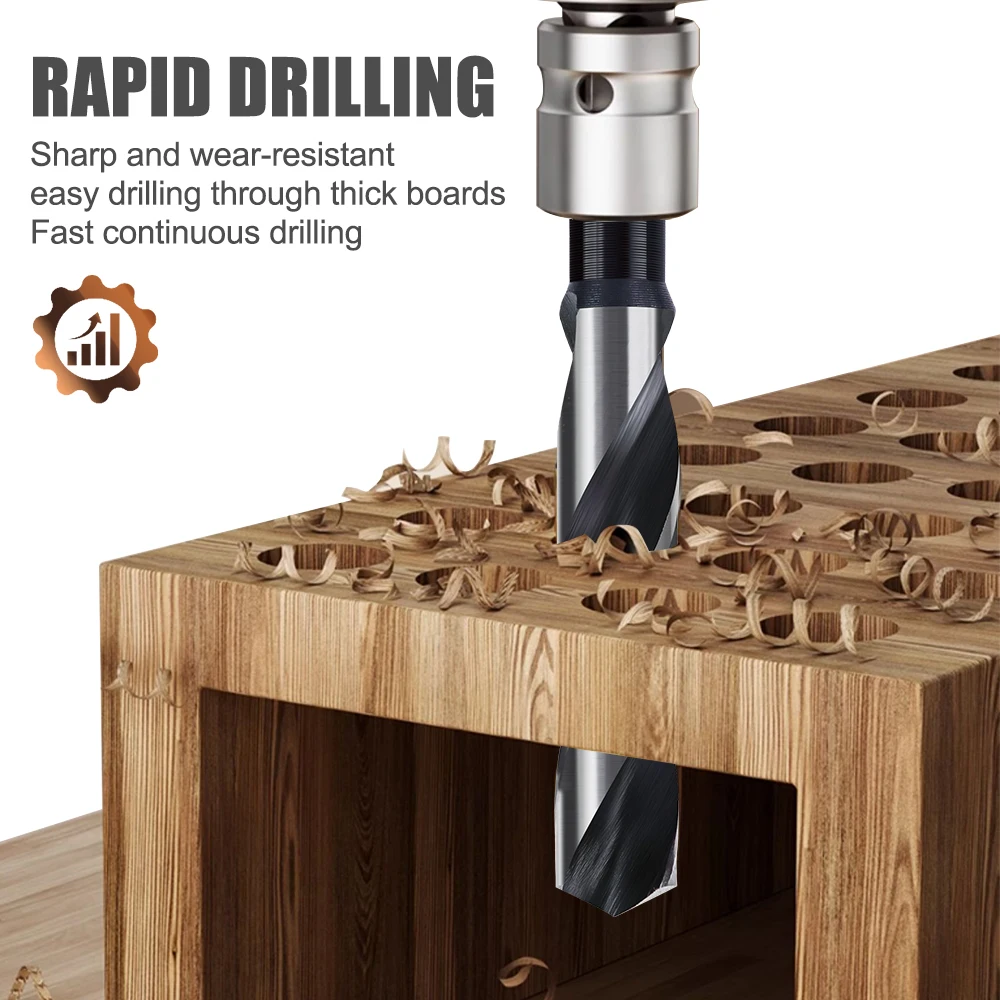CMCP Reduced Shank HSS Twist Drill Bit 14/16/18/20/22/25mm Core Drill Bit Hole Cutter For Woodworking Drills
