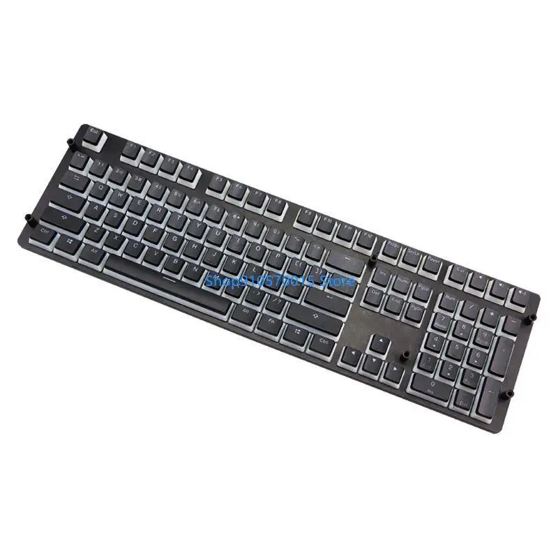 B95C PBT Doubleshot Keycap OEM Back Light for Mechanical Keyboards Black GH60