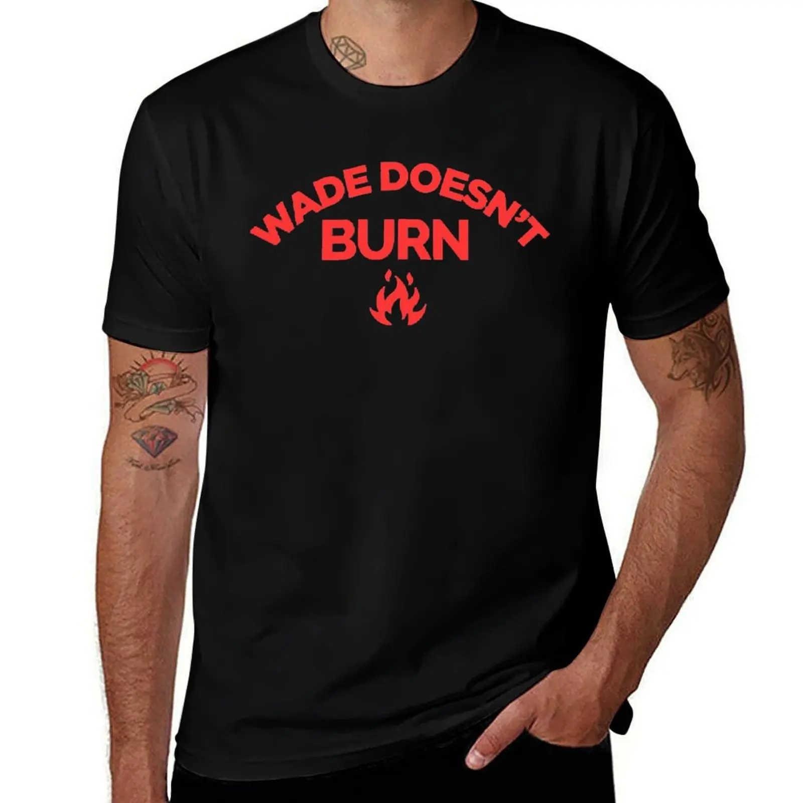 Классическая футболка Real Bros of Simi Valley Wade Doesnt Burn, одежда больших размеров, дешевая одежда, мужские забавные футболки