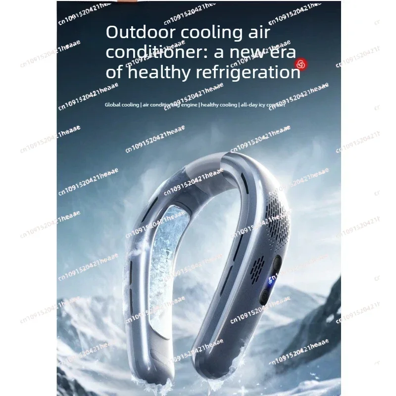 Suitable forUSB Rechargeable Quiet  Outdoor Camping Personal Cooler Portable Neck Fan Cooling Mini Hanging Neck Fan