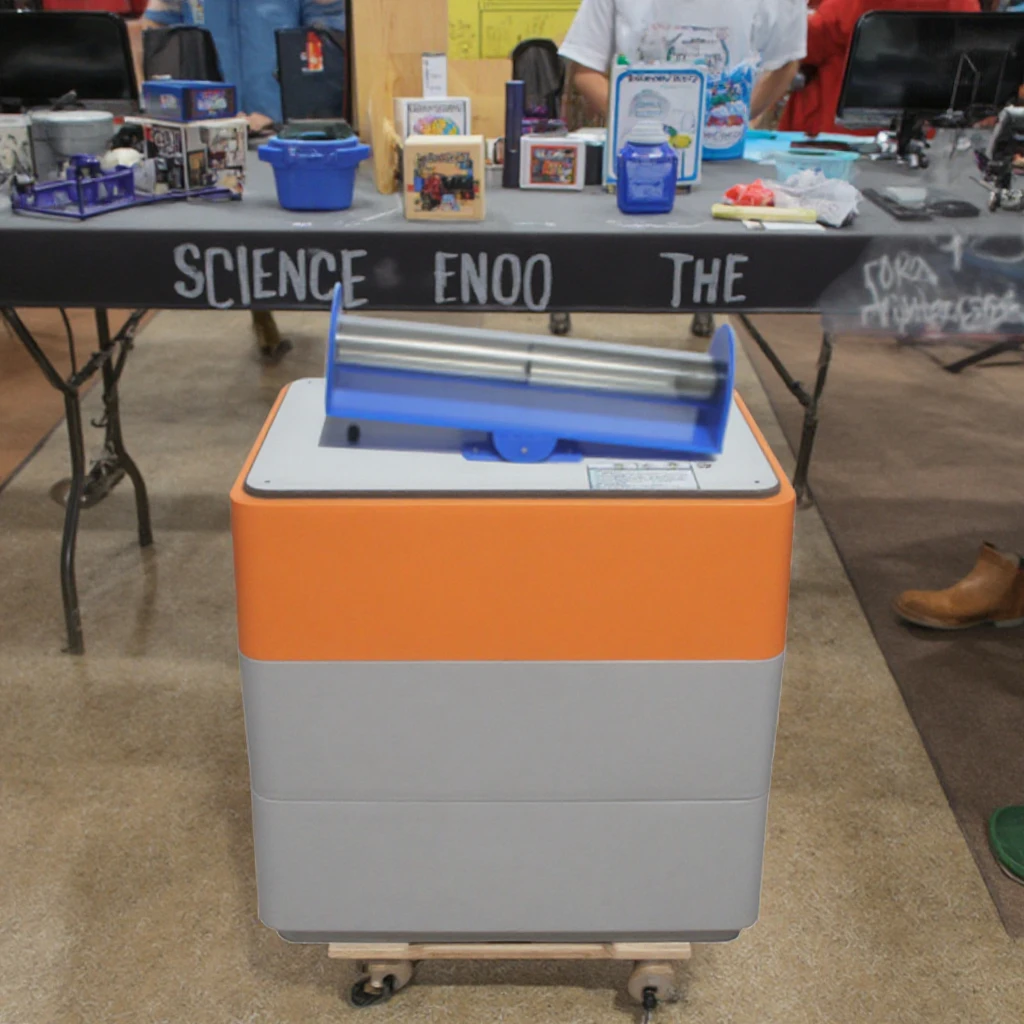 تمر عبر الجدران مع معدات وأدوات التكنولوجيا التفاعلية، معرض علمي، ألعاب علمية، ألعاب تفاعلية