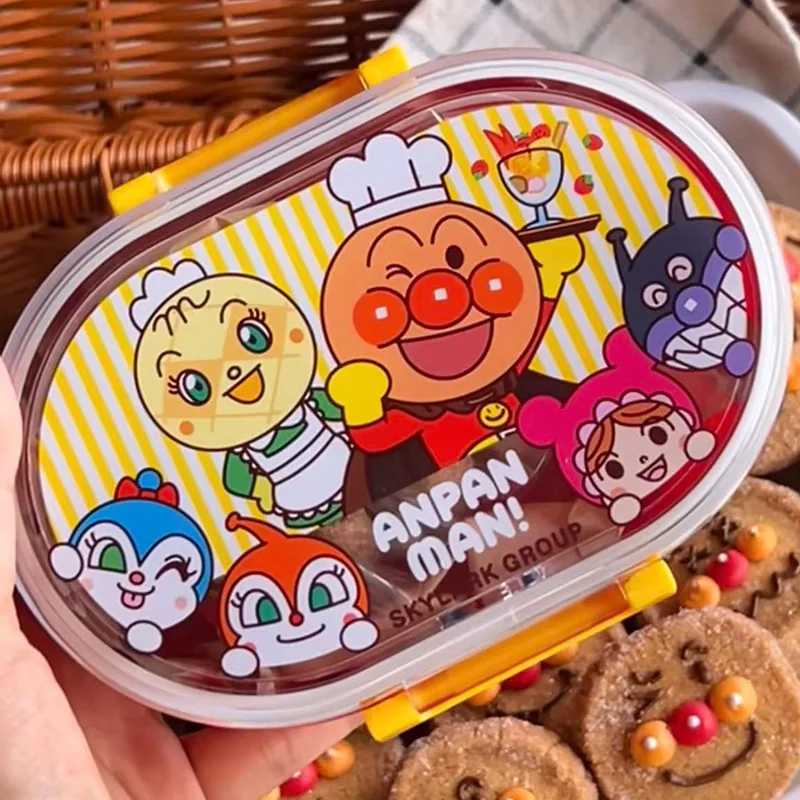 Lonchera Bento de Anpanman, Caja de Almuerzo Portátil Kawaii para Refrigerios y Frutas, Artículos de Anime Creativos para el Hogar