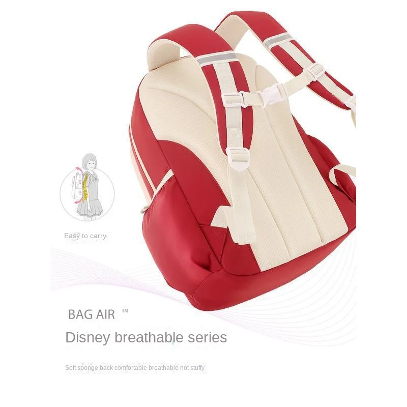 Disney Lotso Girl School Bag Grade 1-6 Primary Student Shoulder Orthopedic Bakckpack Large Capacity Light Kids Gifts Mochilas