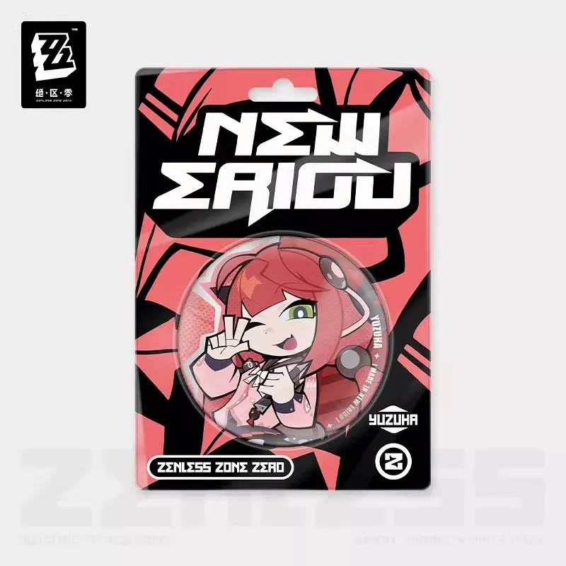 [Genuine] miHoYo Game Zenless Zone Zero Q-version Tinplate Badge Manato Lucia Yidhari Anime Brooch Spook Shack Cosplay Xmas Gift