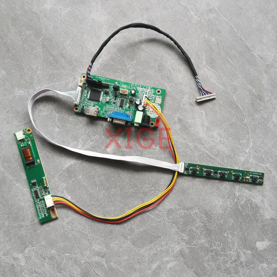 

LCD Screen Drive Controller Board Fit LTN121XA LTN121XU LTN121X1 LTN121XJ VGA+HDMI 20 Pins LVDS 1024x768 1024*768 1-CCFL DIY Kit