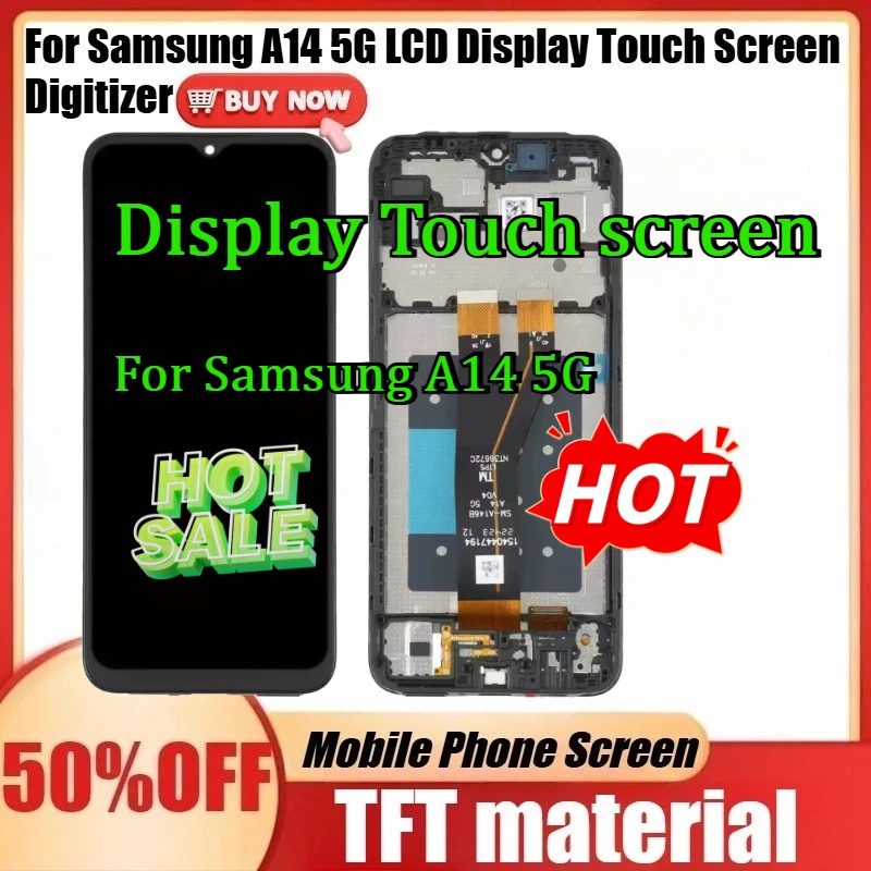

For Samsung A146 A146B A146P A146U LCD Replacement Parts New TFT For Samsung A14 5G LCD Display Touch Screen Digitizer