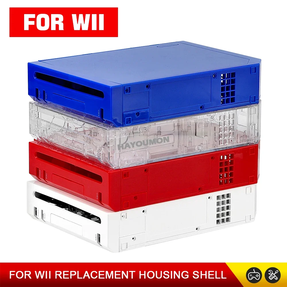 Multicolor For Wii Game Console Full Case Cover Housing Shell W Buttons Replacement Housing Shell Case With Retail Packing