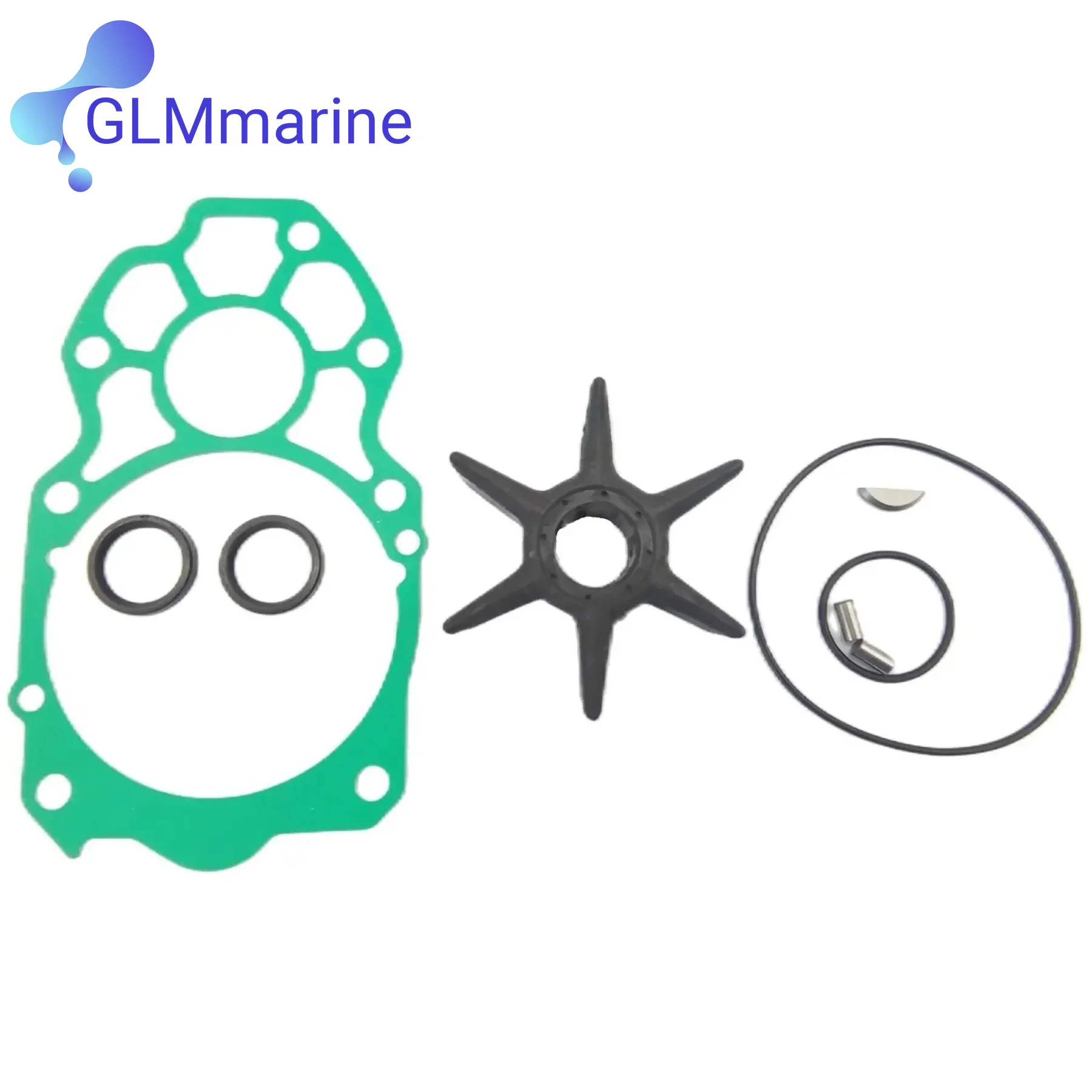 

6CE-W0078-01 Outboard Water Pump Impeller Rebuild Kit Fits for Yamaha Marine 4-Stroke F LF 225 250 300 350 HP Motor 6CE-W0078-00