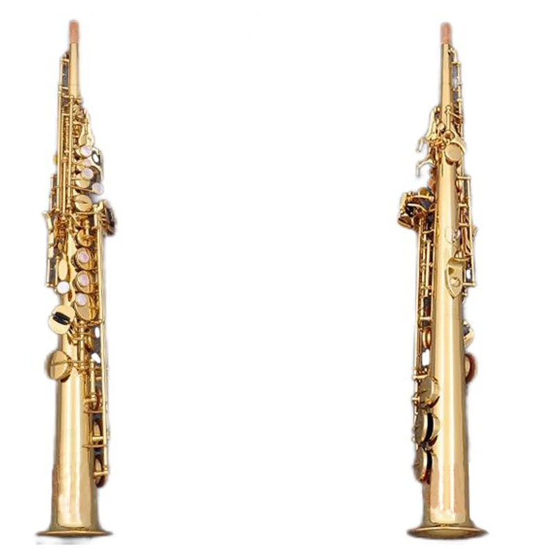 Japan Brand S-901 Straight Soprano Saxophone B flat Musical Instruments Playing Professional Top