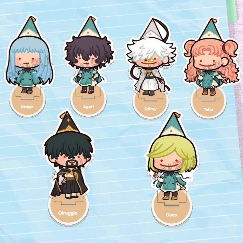 

10Cm Cute Acrylic Standee for Witch Hat Atelier Richeh Agott Qifrey Tetia Olruggio Desktop Ornament Decoration Birthday Present