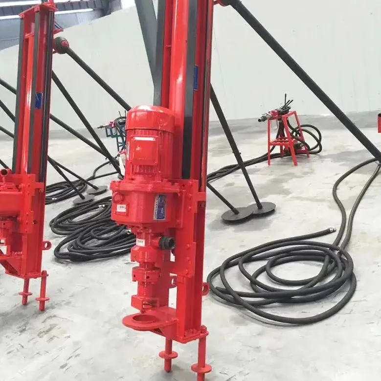Customized Small Pneumatic DTH Drill Rig For Rock 40m Depth High Torque For Mine Water Conservancy