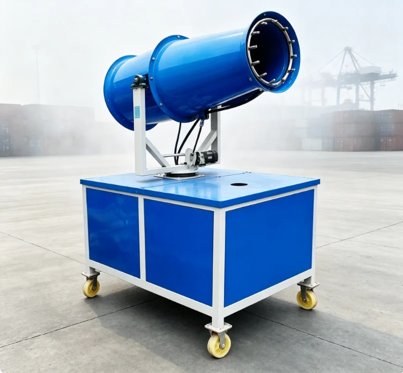 High Airflow Fog Cannon Machine 80m Mist Spray 98400m³/h For Coal Yard Stockpile Demolition Site Customized