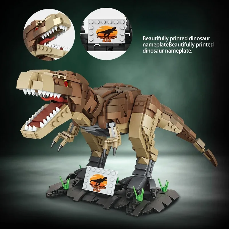 Dinosaur World Tyrannosaurus Rex Building Blocks Tyrannical Dragon Toys Bricks Park Birthday Toys Gifts for Boys