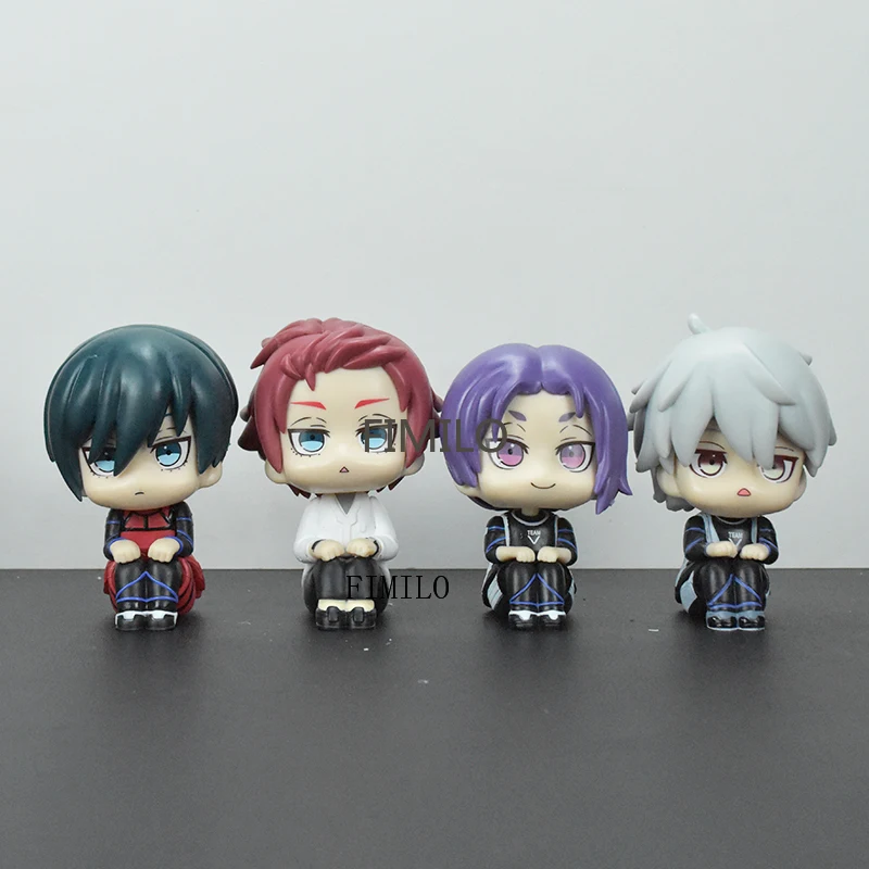 Anime Meguru Bachira olhar Isagi Yoichi Blue Lock Figura Rin Boneca # 2326 Mikage Reo Modelo Hinata PVC Figura de coleção de dormir