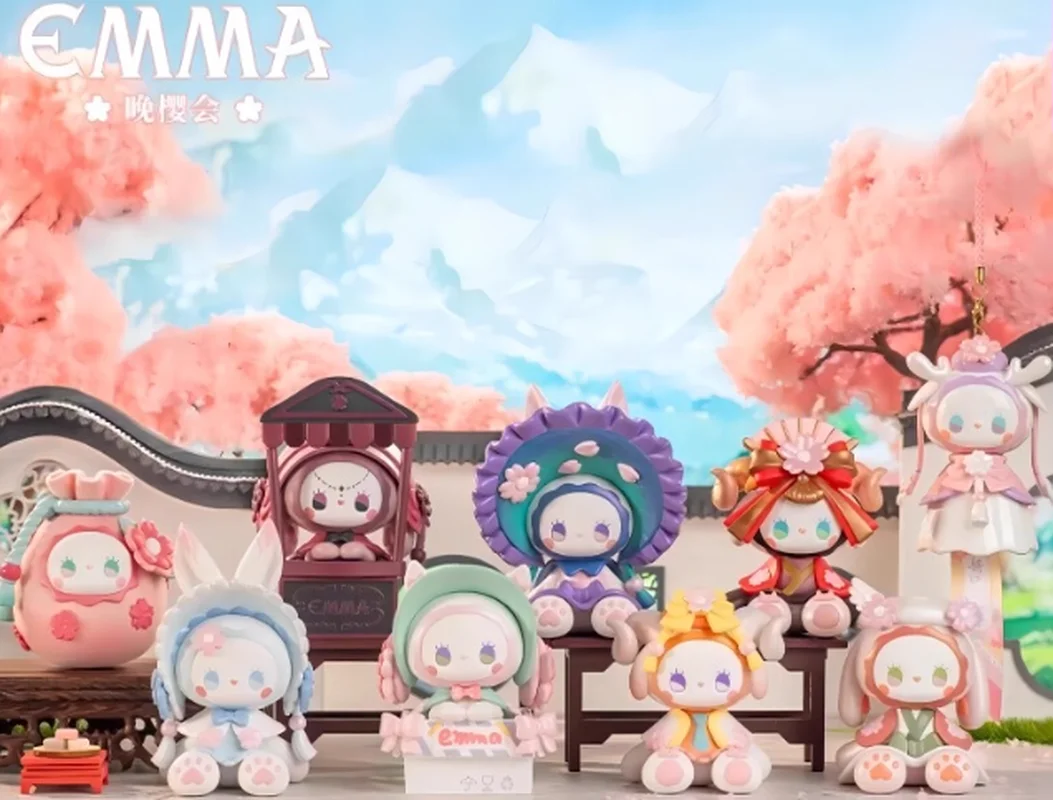 الأصلي EMMA سر الغابات زهر الكرز صندوق أعمى لعبة عصرية لطيف دمية فتاة هدية عيد ميلاد لعبة الطرفية الديكور #6