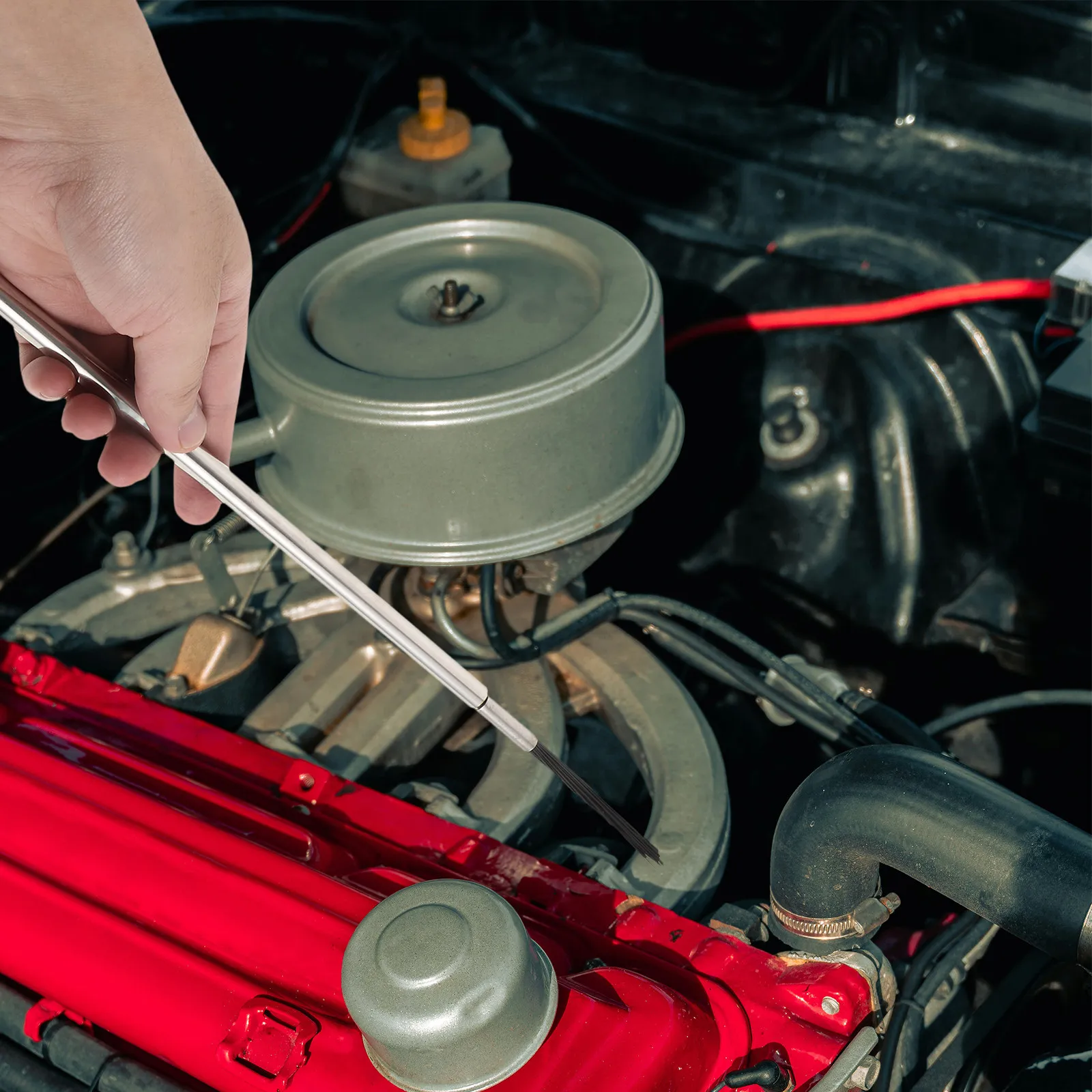 Carbon Deposit Cleaning Brush Heavy-Duty Automotive Engine Cleaning Tool for Fuel Efficiency Boost and Removal