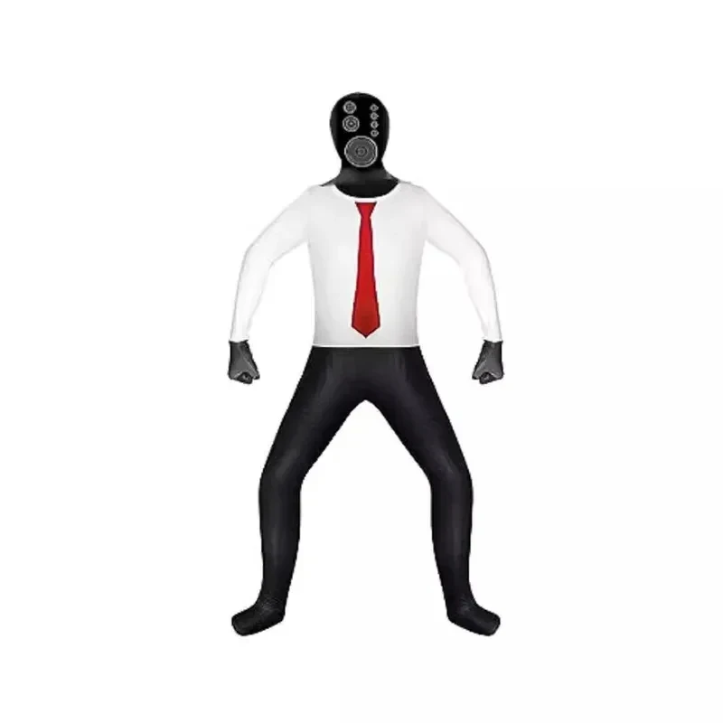 

★Halloween Cosplay Costume Skidibi Toilet Disguise Speakerman Tvman Jumpsuits+mask Dress Up Girl P 2026 New ♥Look Me ←_←