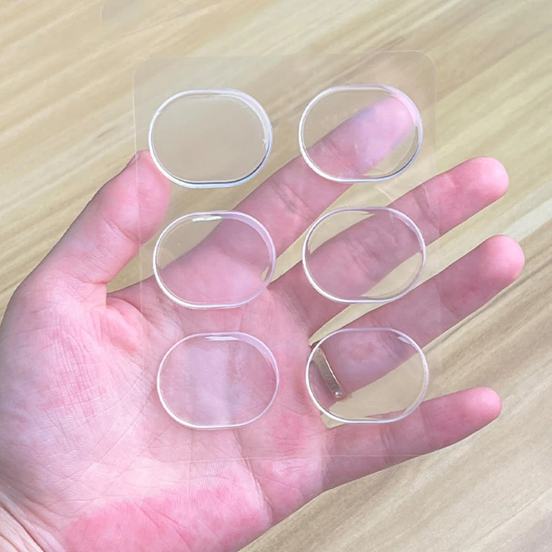 6 / set drum dampers Soft silicon non-toxic gel pads for drum tone control, anti-collision stickers for doors.