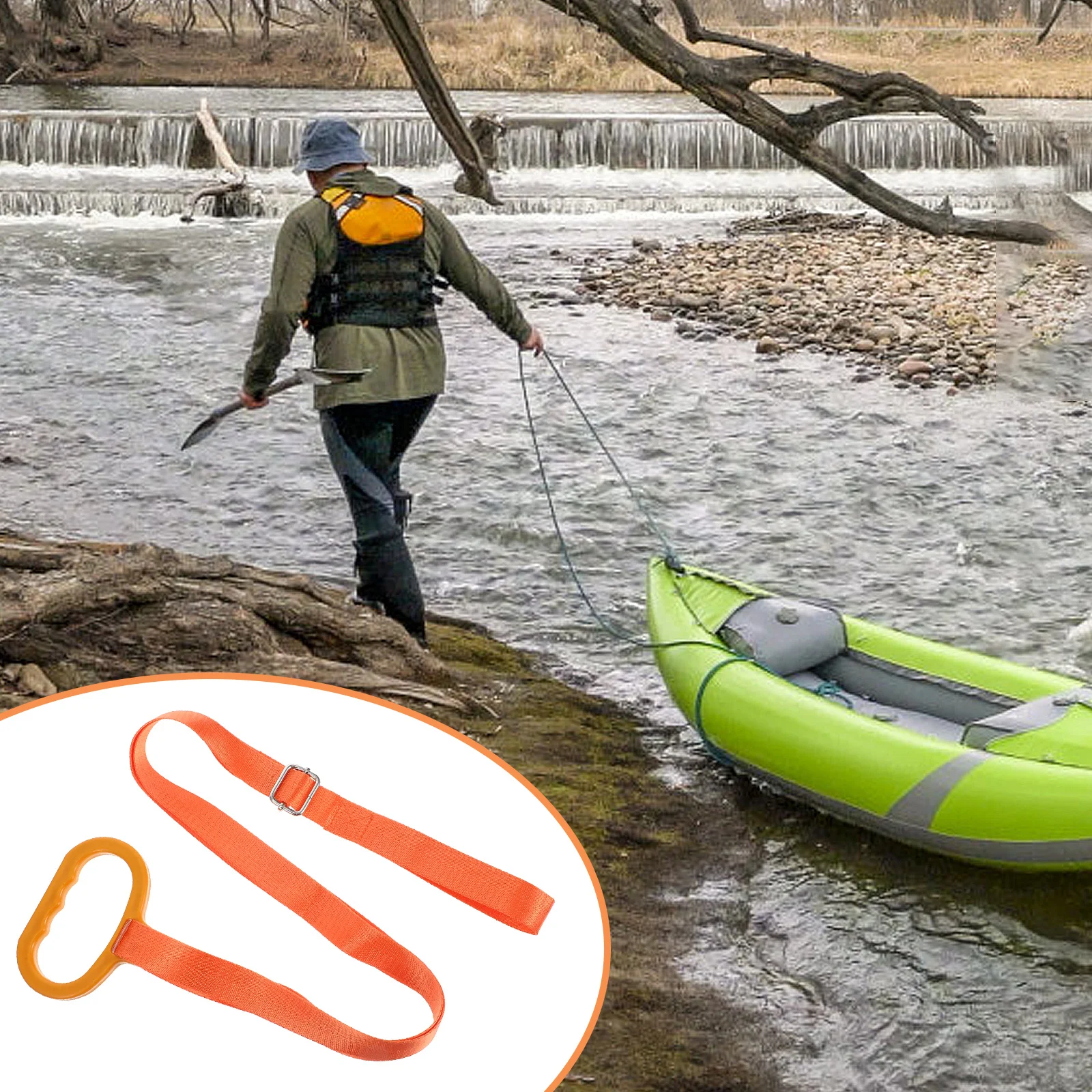 

Deer Drags Harness Strap with Padding Hunting Accessories Adjustable Dragging Rope