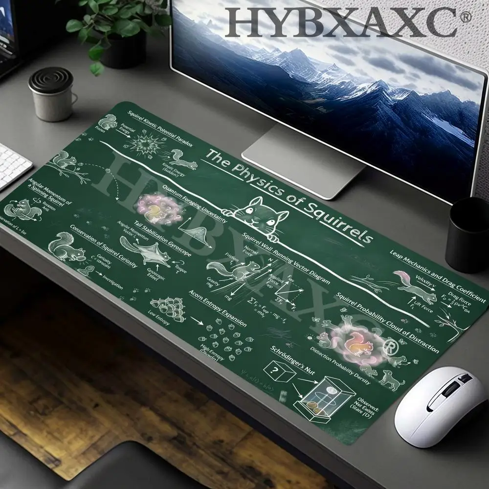 

HYBXAXC The Physics of Squirrels Desk Mat Mousepad XL - Science Teacher or Squirrel Lover Gift - Physics Desk Decor