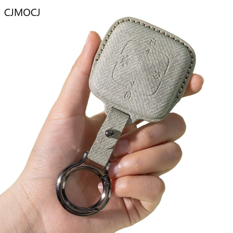 For Zeekr 001 7X 007 GT X FR Key Case Cover 2021, PU Leather Car Key Fob Shell, Fashion Luxury Smart Keychain, Zeekr Accessories