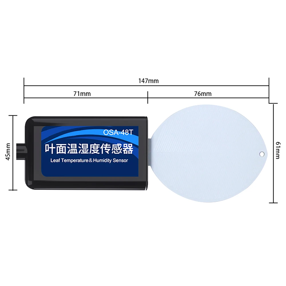 Leaf Temperature Humidity Sensor for Agricultural High Precision Measuring Moisture Transmitter Sensors Module IP68 RS485 4-20mA