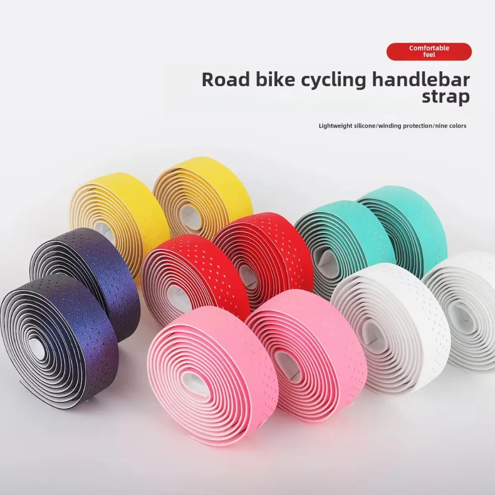 Professional Comfortable Road Bike Handlebar Tape Anti-slip colorful Bicycle Handle Grip Tape PU Breathable Cycling