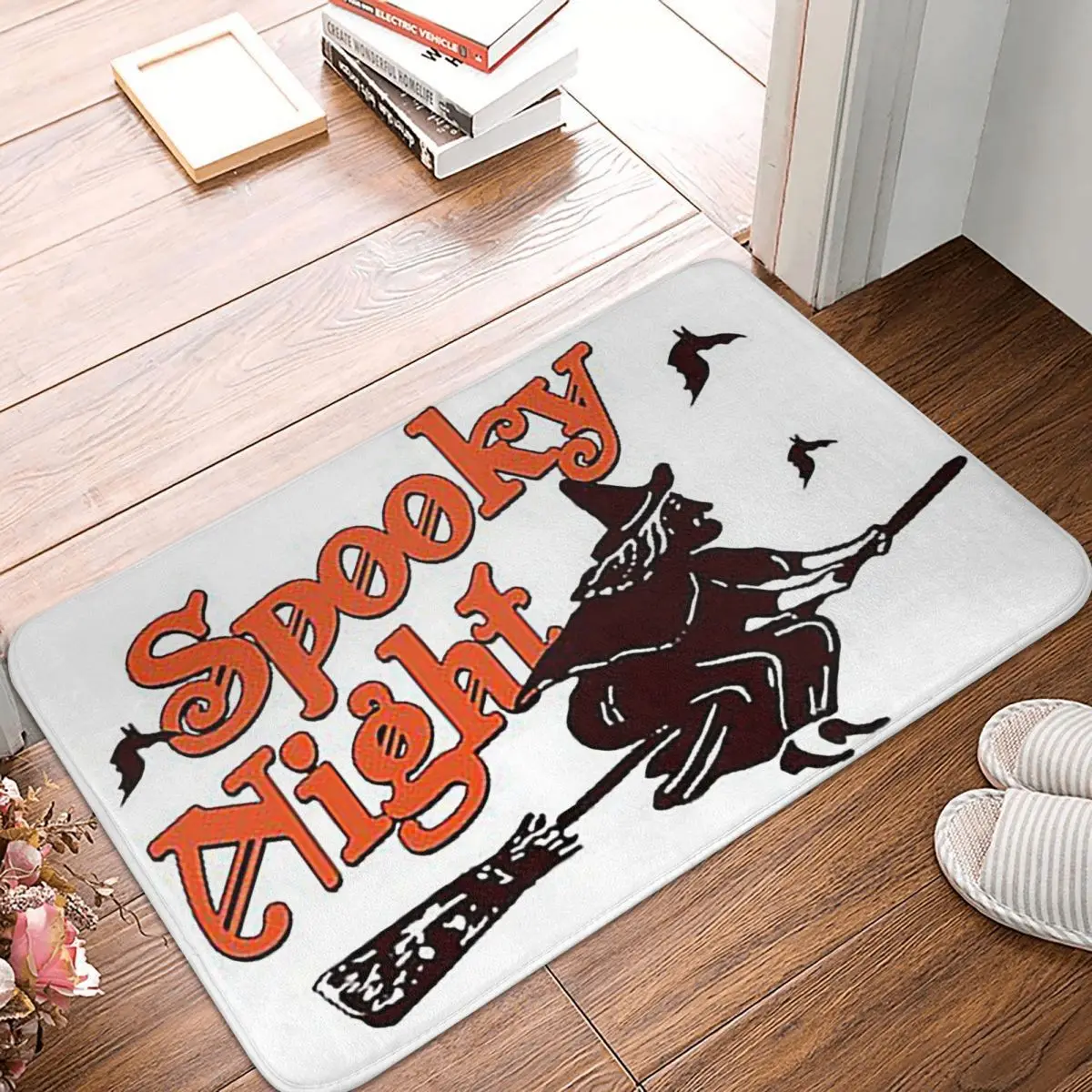 Spooky Night Halloween Non-slip Doormat Floor Mat Antiwear Carpet Rug for Kitchen Entrance Home Balcony Footpad Mats